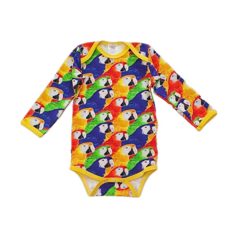 Dětské body, papoušci dlouhý rukáv