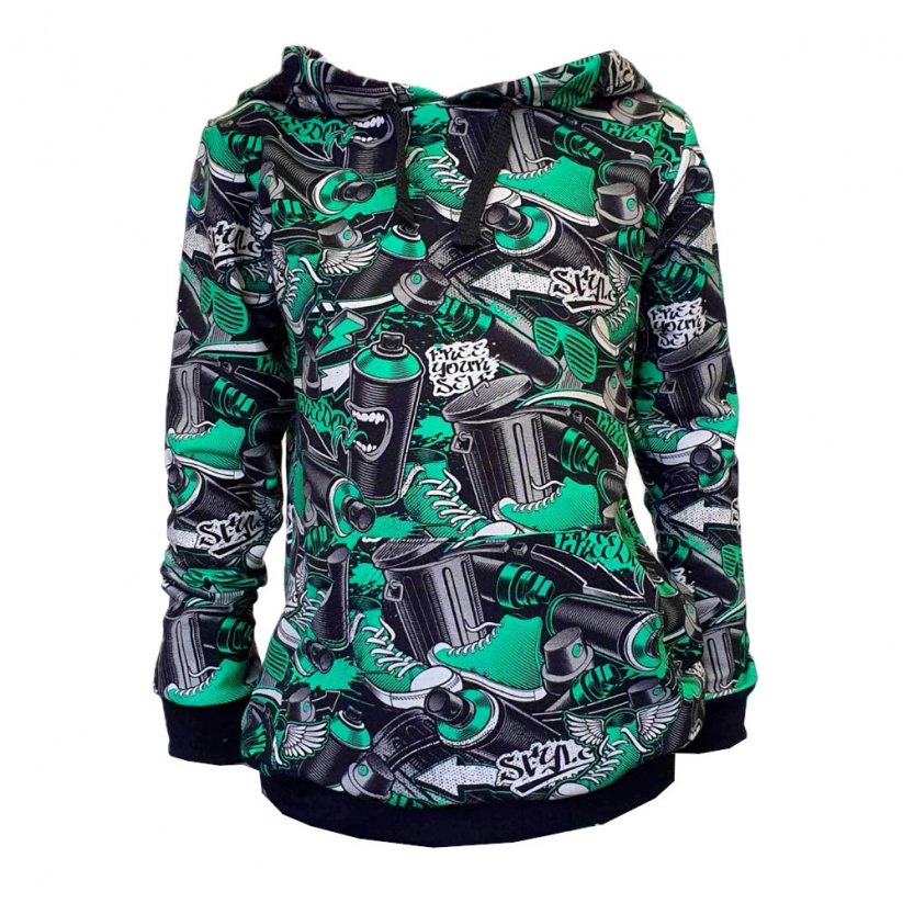 Dámska mikina HOODY DIGI FREEDOM GREEN