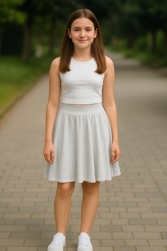Dívčí kolová sukně