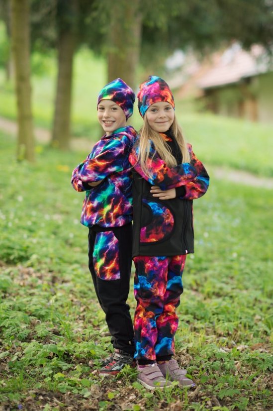 Dětská tepláková souprava, neonové blesky
