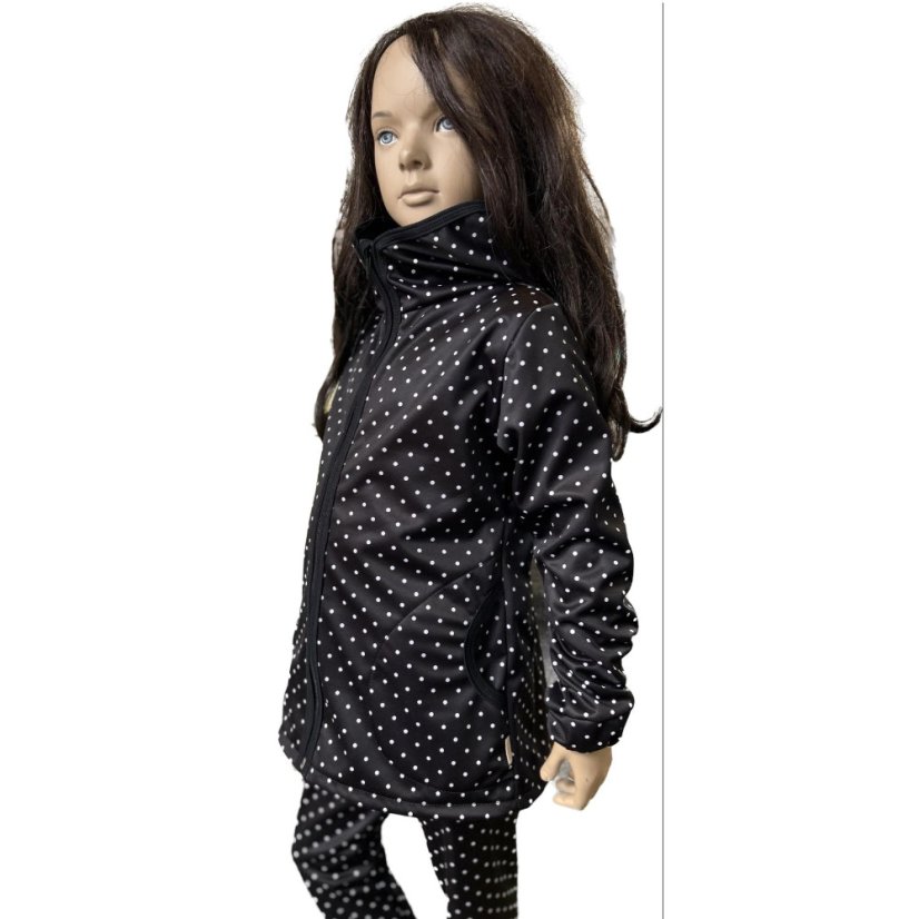 Softshellová bunda ELAST BLACK DOT