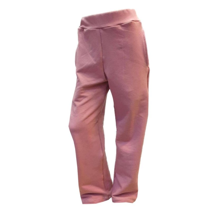 Dětské tepláky Tube Fluffy teplé, starorůžová