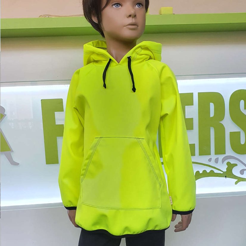 Dětská softshellová bunda přes hlavu