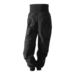 Dětské softshellové kalhoty KLASIK s fleecem elastické, černá klasika