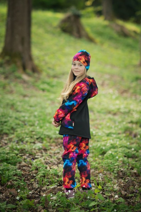 Dětské softshellové kalhoty THIN bez fleecu