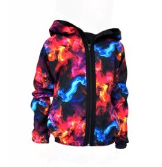 Dětská softshellová bunda NEW s fleecem, barevný dým