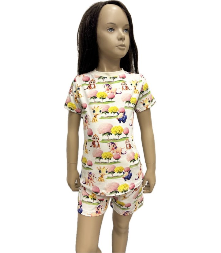 Dětské letní pyžamo BAMBUS, veselá zvířátka