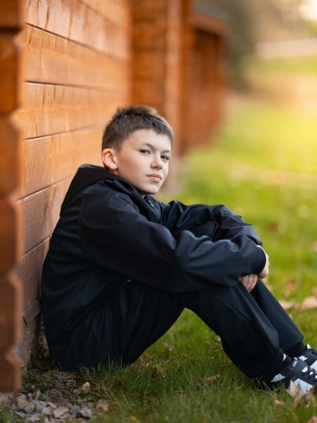 Dětská softshellová bunda s fleecem elastická