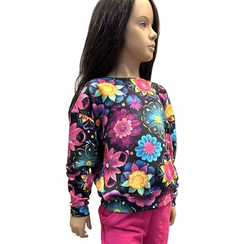 Detská mikina HIP, rozkvitnutá noc