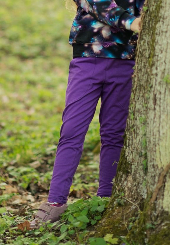 Tepláky JOGGER PURPLE ĽAHKÉ