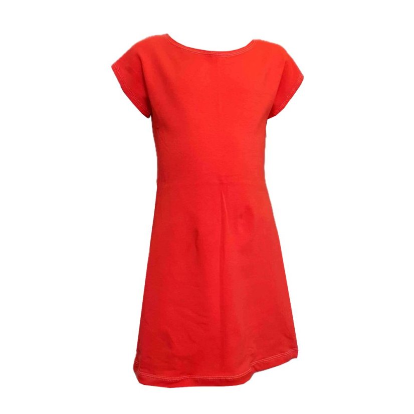 Dámské bavlněné šaty, jahodová červená