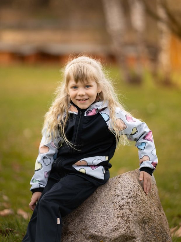 Dětská softshellová bunda bez fleecu