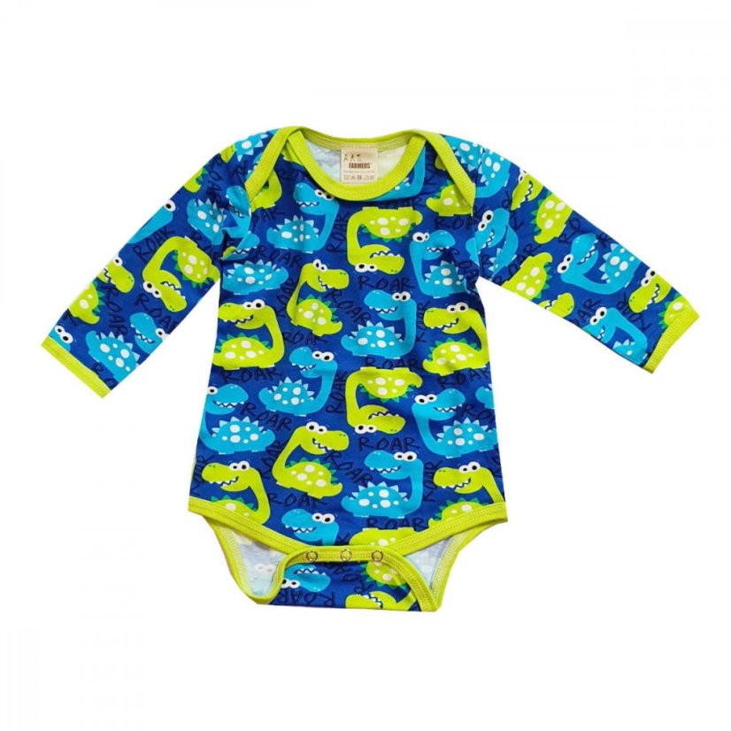 Dětské body, veselí dinosauři dlouhý rukáv