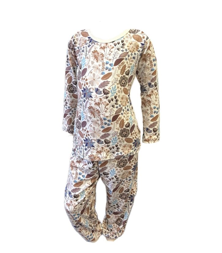 Dámske pyžamo BAMBUS DIGI FLOWERS 17