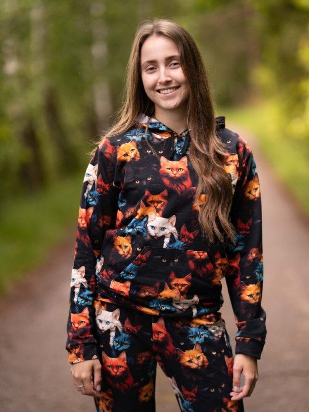 Dámská tepláková souprava, divoké kočky