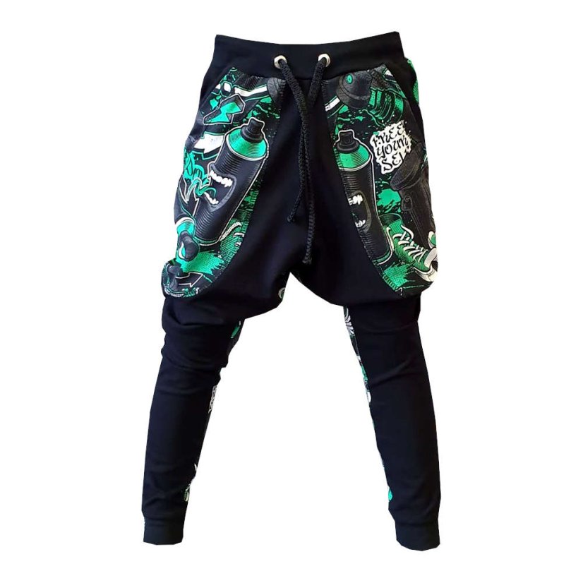 Pánské tepláky PARKOUR FREEDOM GREEN lehké