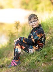 Dětská tepláková soupravana zip, Kočičí láska