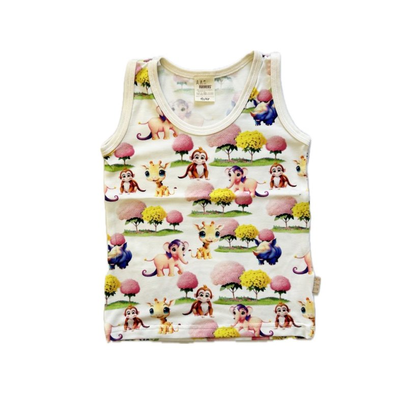 Dětský nátělník BAMBUS, veselá zvířátka