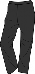 Pánské kalhoty BIO BLACK lehké