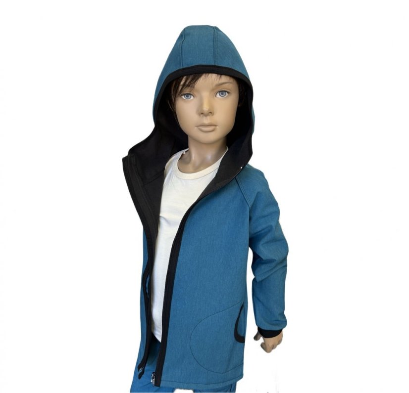 Dětská softshellová bunda s fleecem