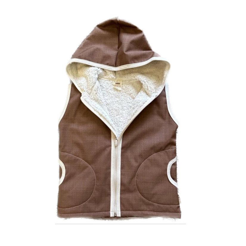 Detská softshellová vesta BARÁNEK NUTS