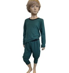 Dětské pyžamo BAMBUS DARK GREEN