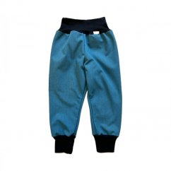 Dětské softshellové kalhoty GROW JEANS BLUE