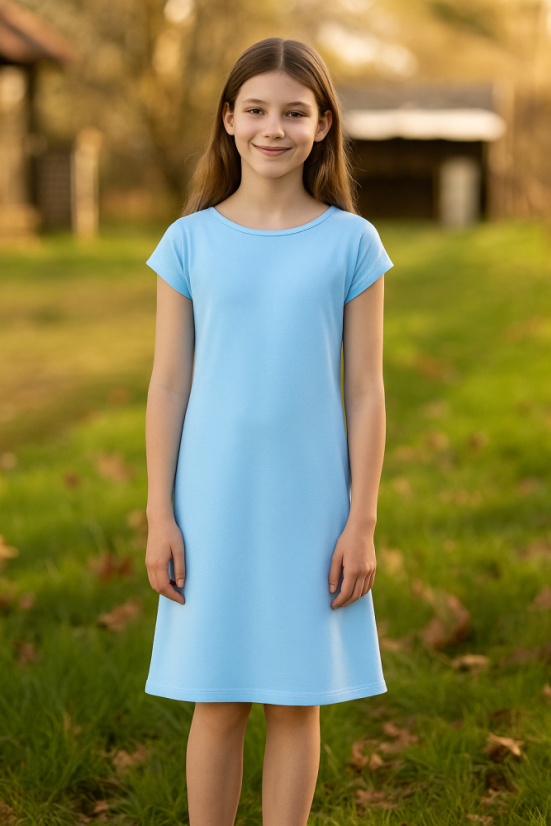 Dievčenské bavlnené šaty