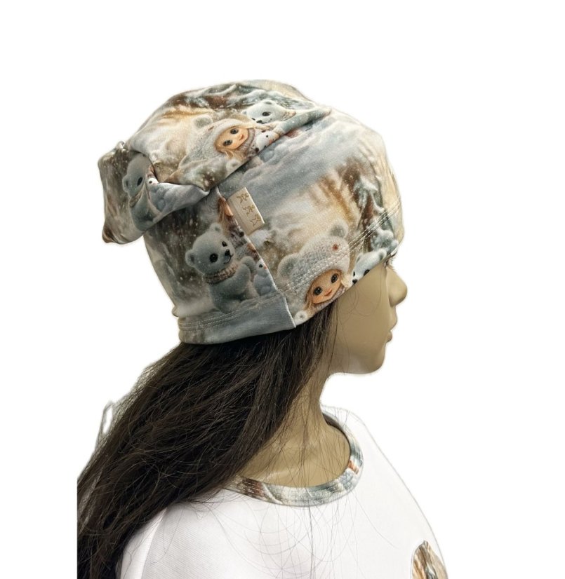 Dětská čepice HIPSTER, zimní příběh