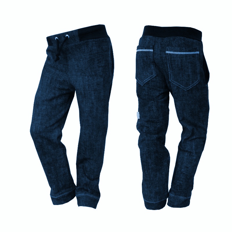 Zateplené dětské kalhoty WOW JEANS s fleecem