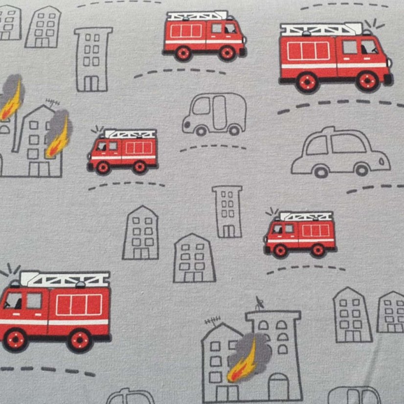 Boxerky HASIČI šedí