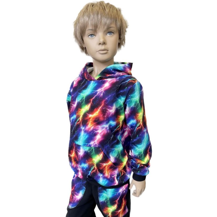 Detská tepláková súprava, neonové blesky