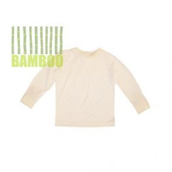 Dětské tričko dlouhý rukáv BAMBUS natur (Velikost 92-98)