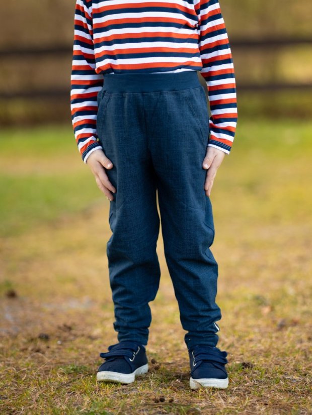 Dětské kalhoty Jogger lehké, jeans