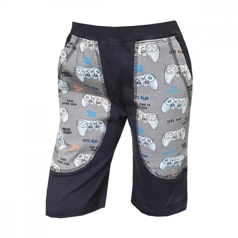 Dětské kraťasy s kapsami, herní zóna