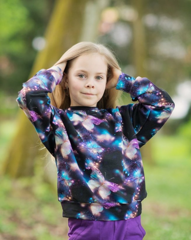 Dětská mikina HIP, kouzelní motýlci