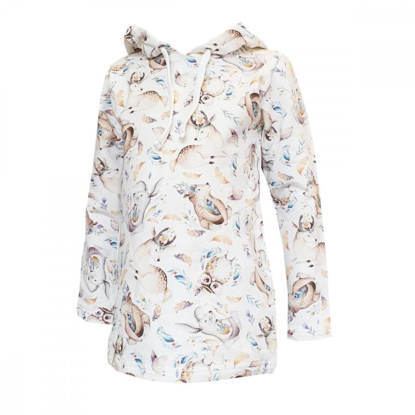 Detská mikina s kapucňou, šepot lesa