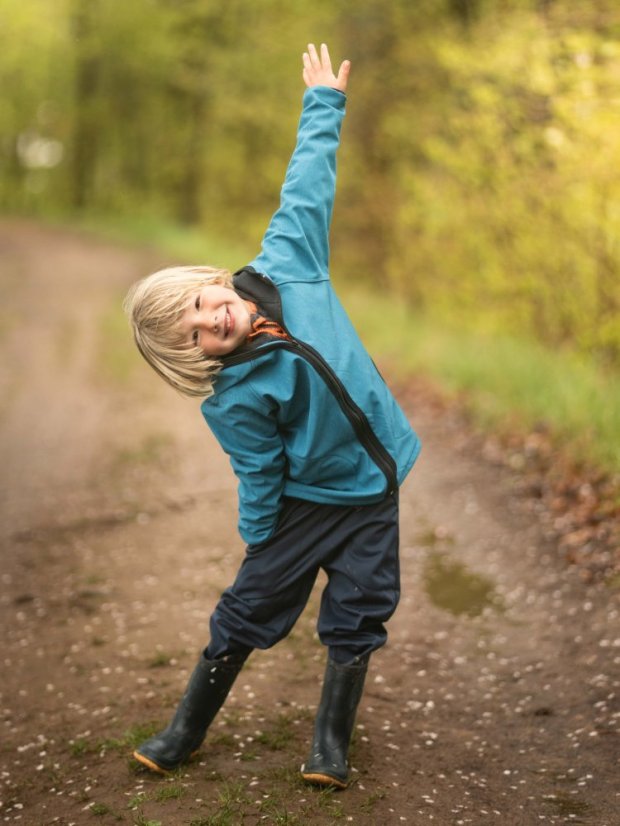 Dětská softshellová bunda s fleecem