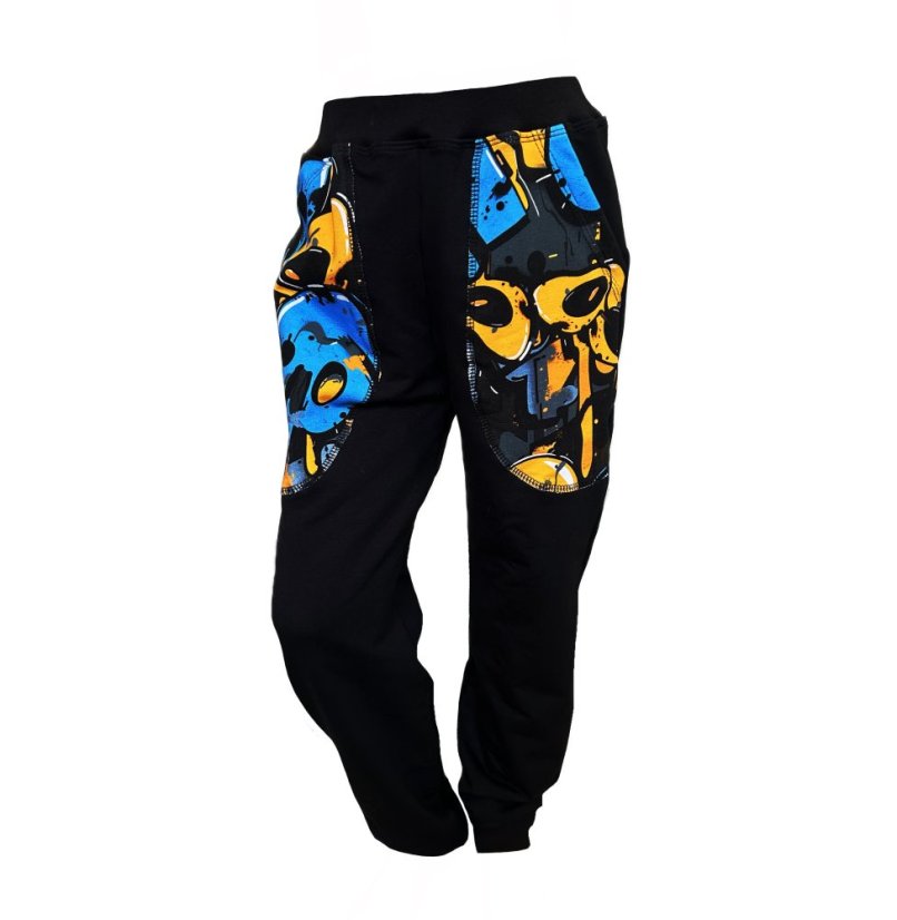 Dětská tepláková souprava, oranžové graffiti