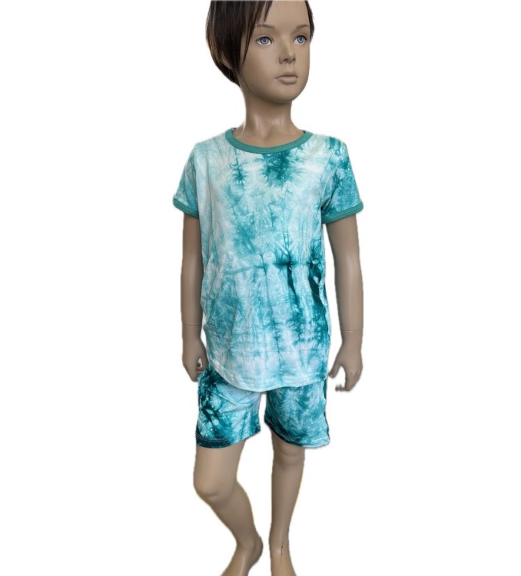 Detské šortky BAMBUS BATIKA GREEN