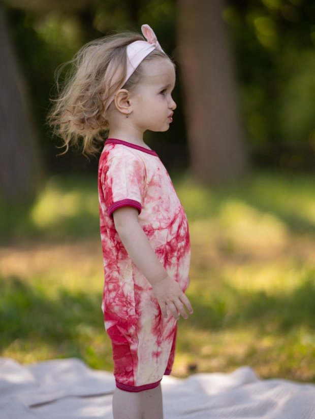 Detský letný overal BAMBUS, batika