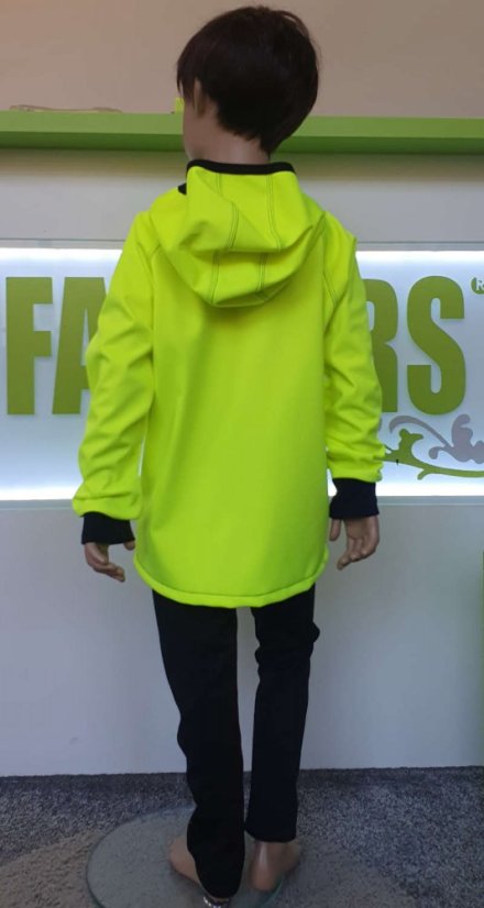 Dětské softshellové leginy s fleecem, černá klasika