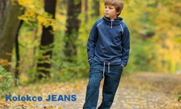 Dětské kalhoty a tepláky JEANS - ZDRAVOTNĚ NEZÁVADNÝ ČESKÝ VÝROBEK s certifikací ČESKÁ KVALITA.