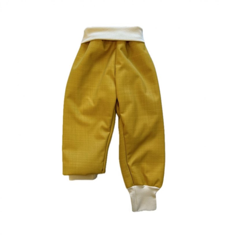 Dětské softshellové kalhoty GROW s beránkem