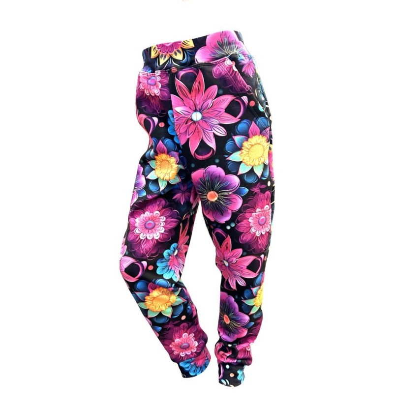 Dětské tepláky, rozkvetlá noc