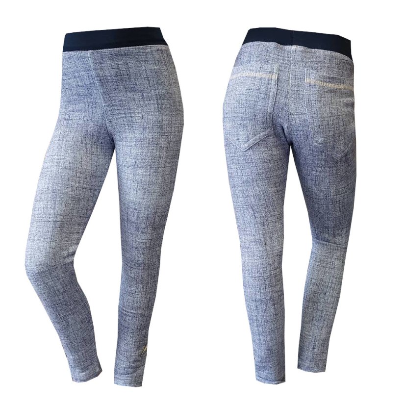 Dívčí legíny JEANS s kapsami
