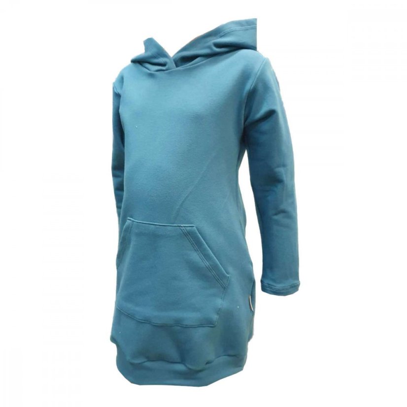 Mikinové šaty HOODY PETROL