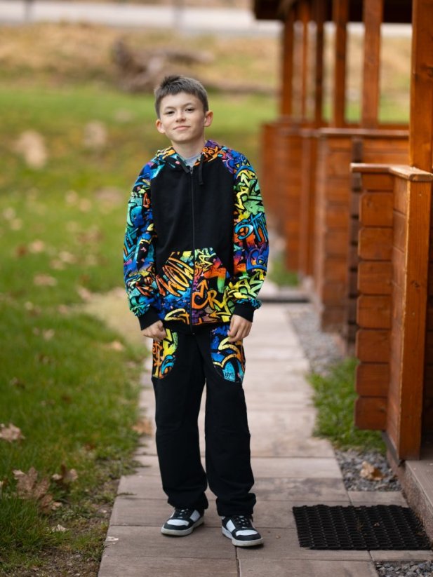 Dětská tepláková souprava ZIPPER GRAFITY 5
