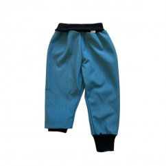 Dětské softshellové kalhoty GROW JEANS BLUE