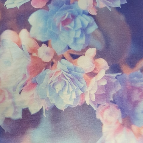 Mikina DIGI BLUE FLOWERS